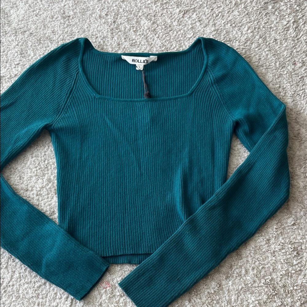 Rolla’s Cherry Knit Long sleeve Top NWT